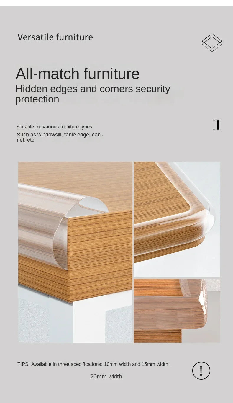 Children's Anti-collision Protection Strip Table Edge Anti-collision Angle Protection Transparent Self-adhesive Anti-collision