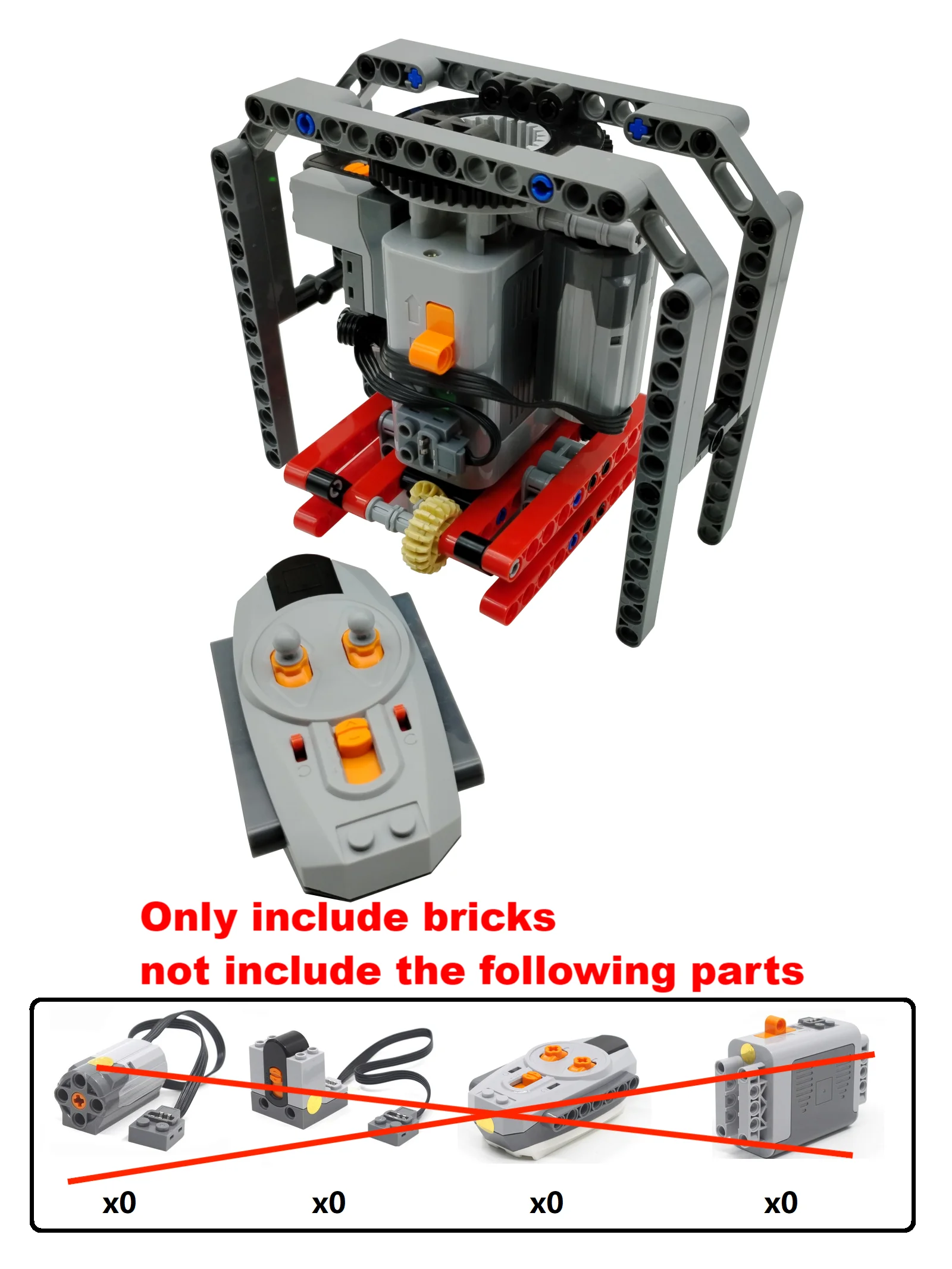 Technical Electric MOC Building Blocks 6-Leg Walking Robot RC Omnidirectional Robot Model DIY  bricks blocks Toy for kids - Daisan Mart