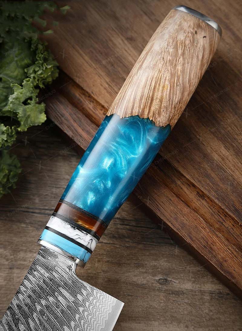 Damascus Kitchen Knife Set - Sharp and Multi-Purpose Japanese