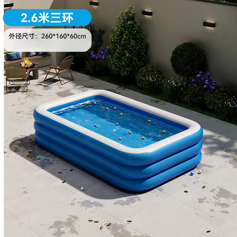 Hồ Bơi Gia Đình Cực Đại Bơm Hơi Ngoài Trời Hè