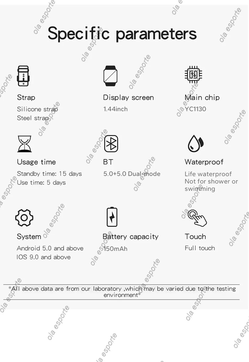 Smart Watch 2024 Touch, Bluetooth Call, Sports