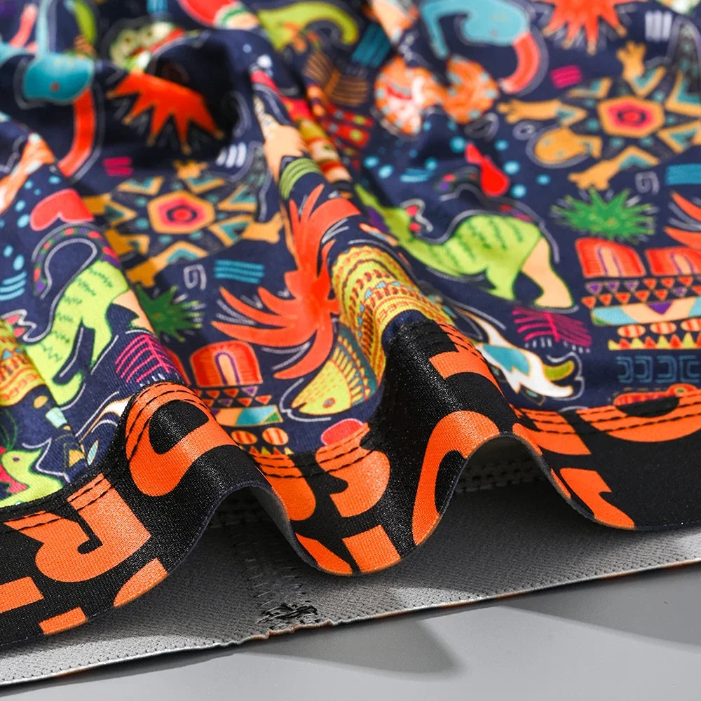 Breathable graffiti men's underwear - Convenient 3-piece set