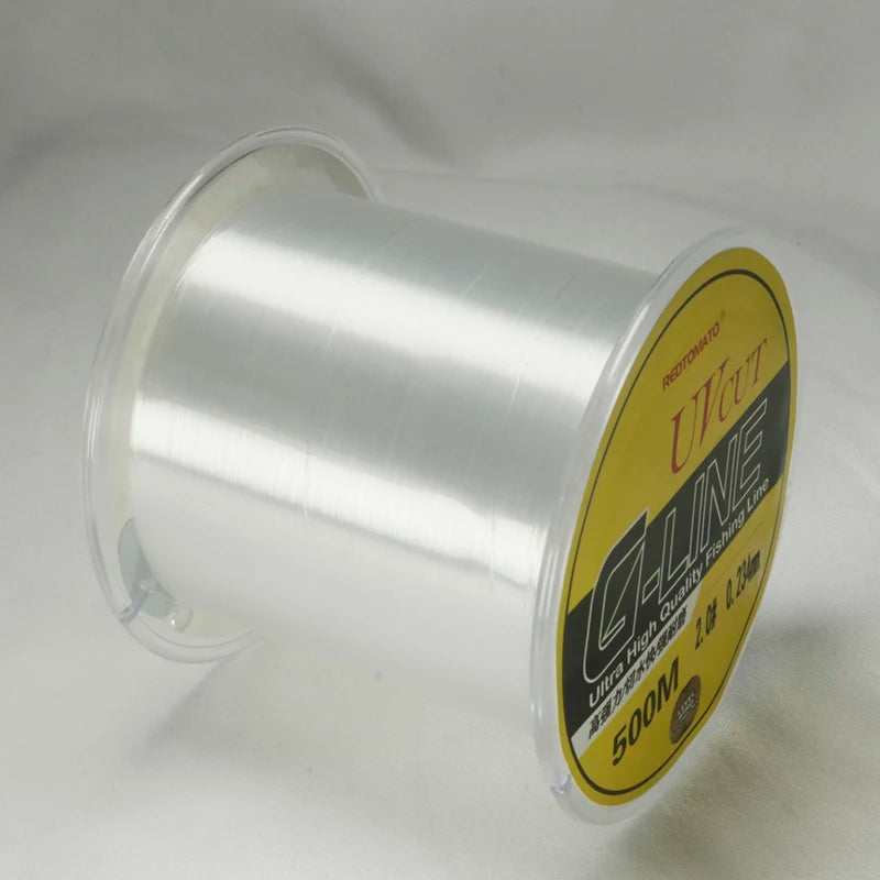 500M Transparent Color Japanese Nylon Fishing Line Submerged Sea Fishing Freshwater Fishing Equipment Crucian Carp Fishing Line