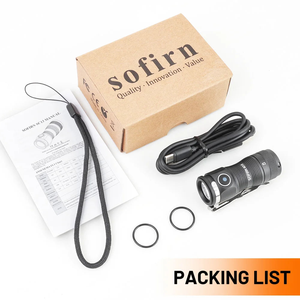 Đèn Pin Mini Sofirn SC13 1300lm Sạc, Nam Châm, Keychain - Daisan Mart