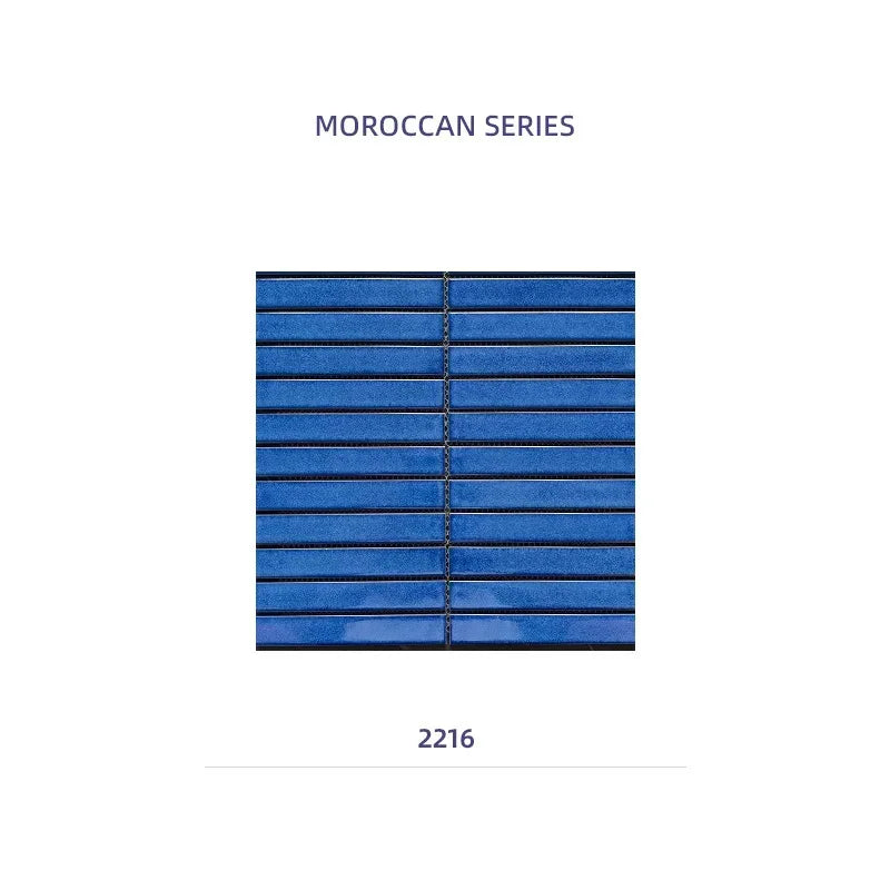 22x145 Long Concave Porcelain Mosaic Tiles for Bathroom Decoration