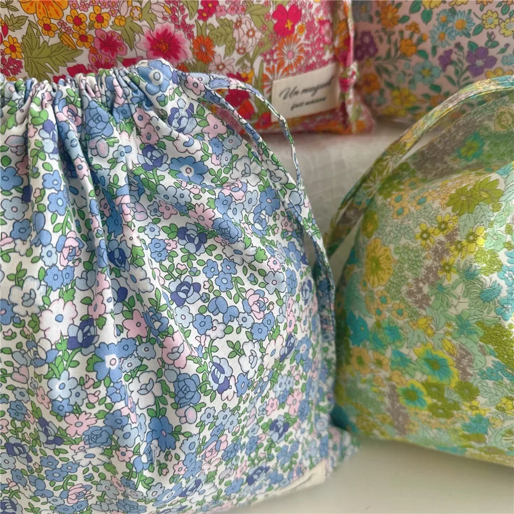Lijia Flower Multi-Purpose Cloth Bag - For Makeup, Underwear