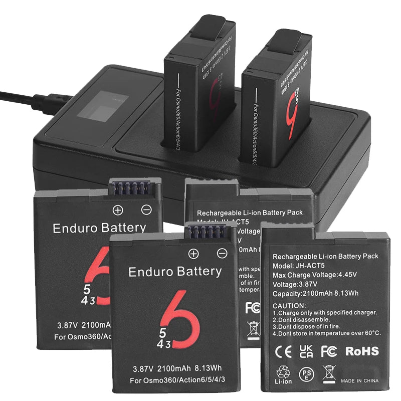 Pin Máy Ảnh DJI Action 6 2100mAh - Phụ Kiện Sạc Osmo - Daisan Mart
