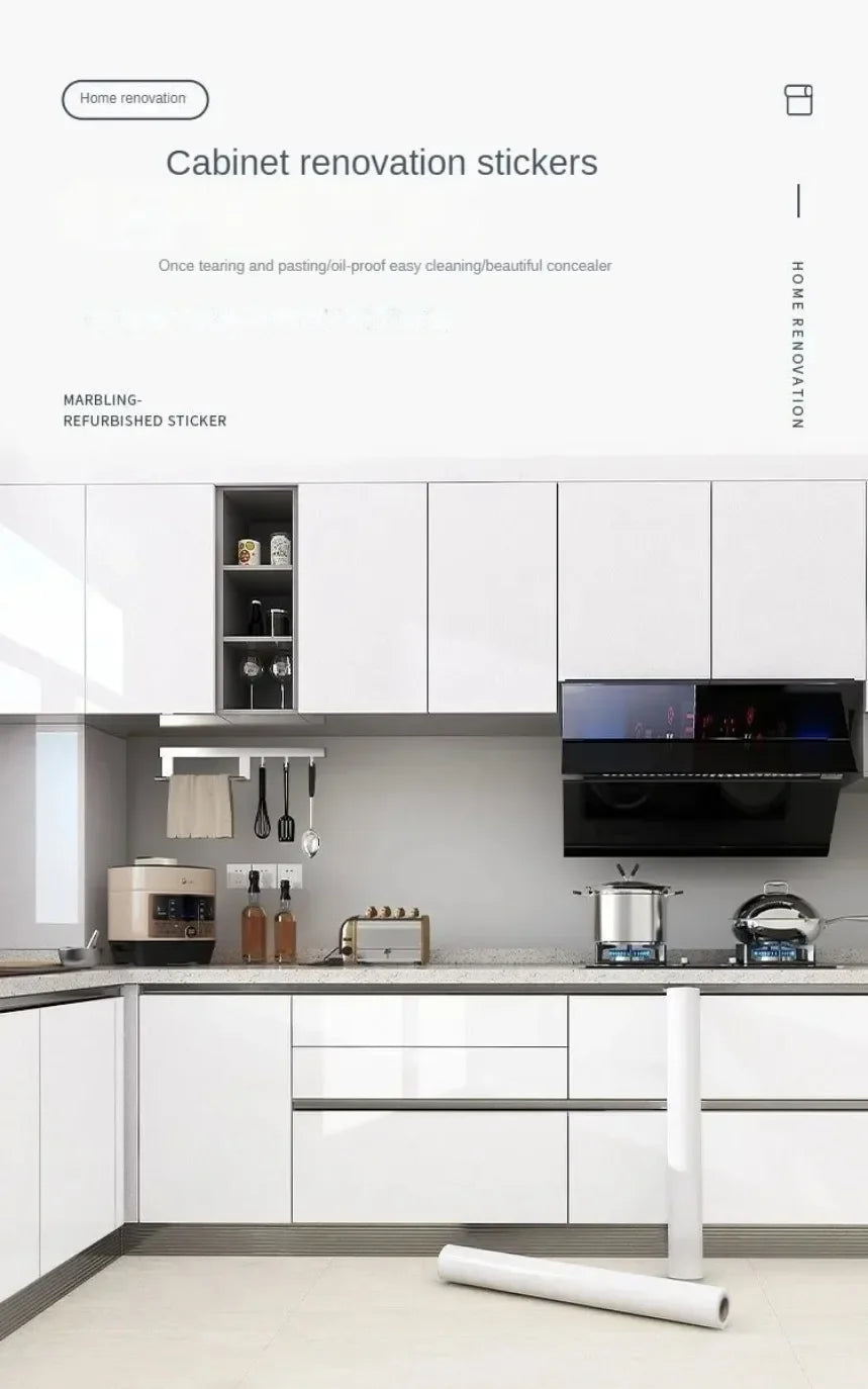 Miếng Dán Bếp Chống Dầu Đá Marble 60CM Tự Dính