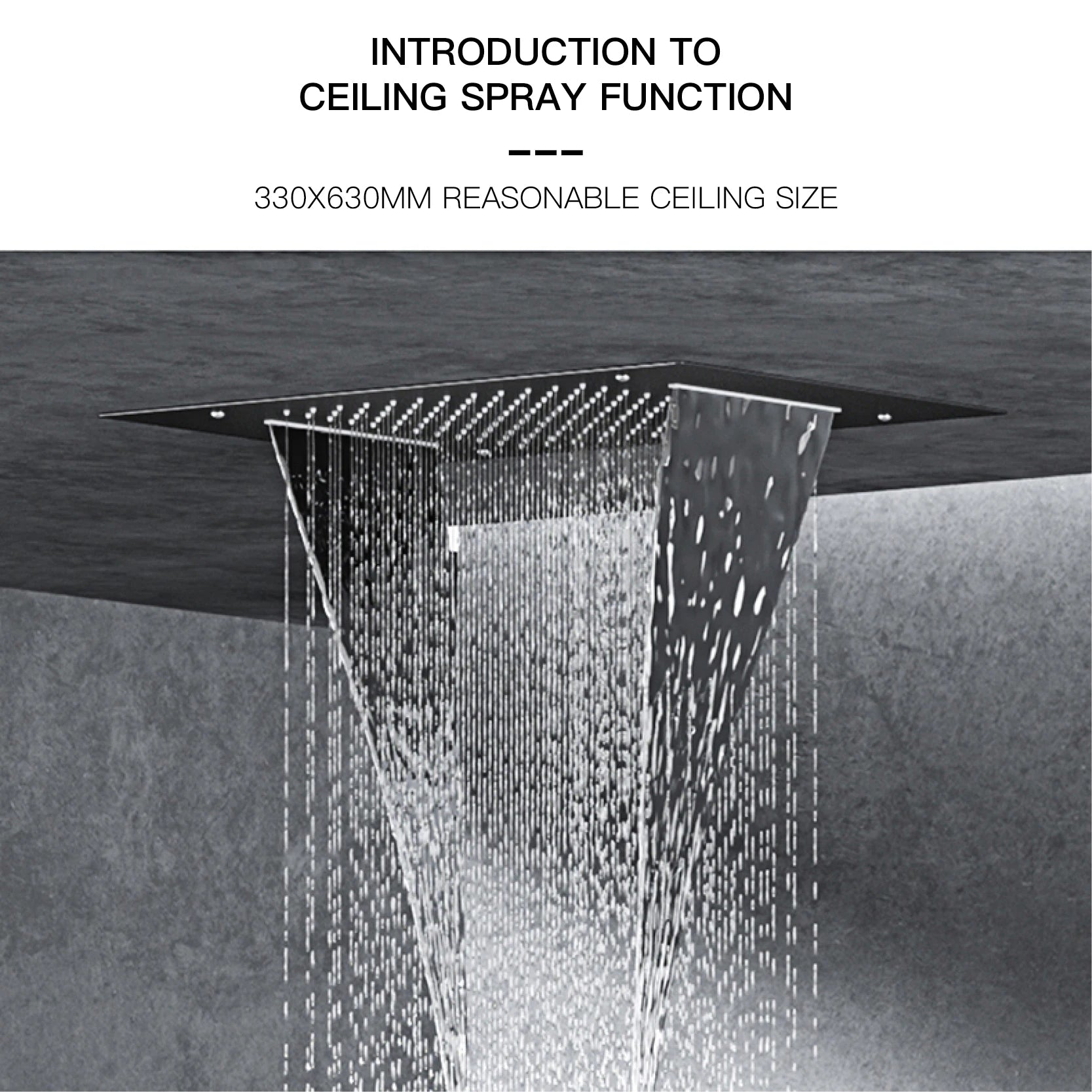 Vòi Sen Đen Cao Cấp LED Hiển Thị Số 4 Chức Năng