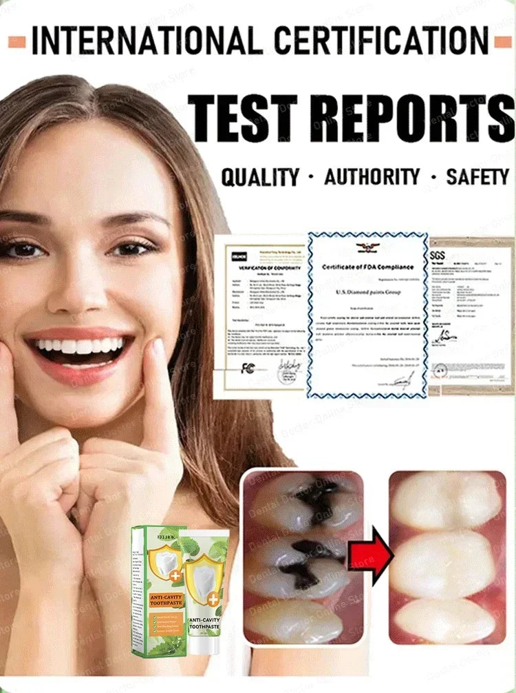 Anti Decay Toothpaste repairs cavities, removes cavities, cleans plaque, whitens teeth, and freshens breath - Daisan Mart