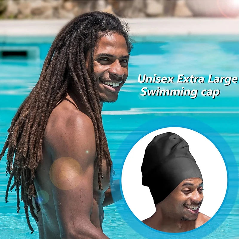 Nón bơi silicone cỡ lớn cho tóc dài và bím bẩn