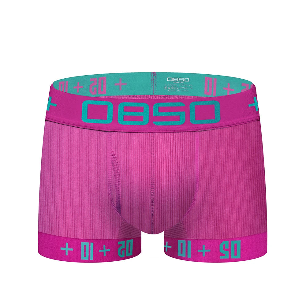 Men's Boxer Underwear Soft Cotton Sexy 3D Long