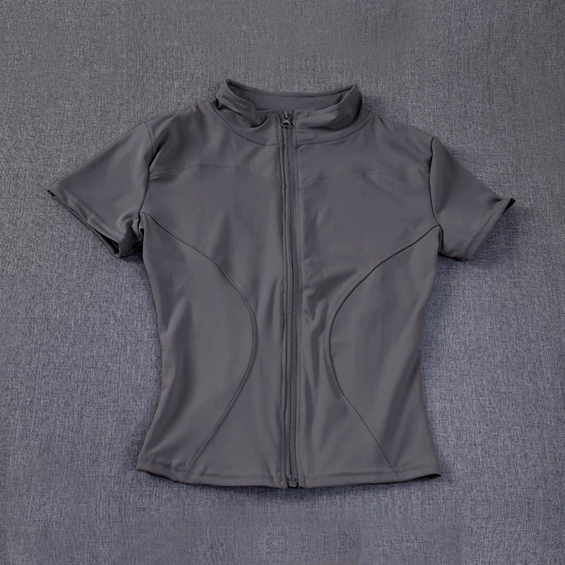 Áo Yoga Nữ Hè Cao Cấp Thấm Hút Nhanh Ôm Eo - Daisan Mart