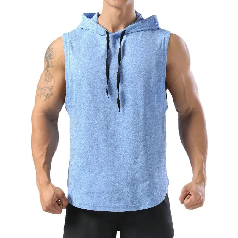Áo Ba Lỗ Nam Thể Thao Có Mũ - Tập Gym Hè Năng Động - Daisan Mart