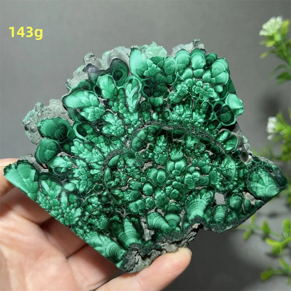 Thiên Nhiên Đá Malachite Sống Thiền Trang Trí 50cm - Daisan Mart