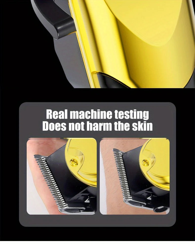 Bộ Tông Đơ Cắt Tóc Nam Chuyên Nghiệp LCD Sạc USB