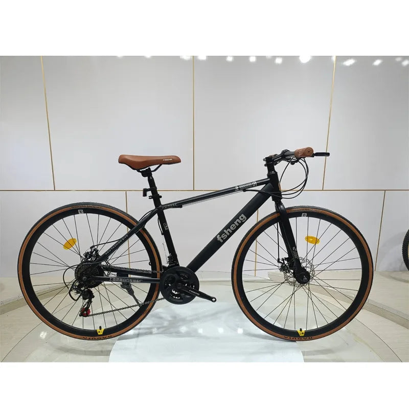 OVOZI Road Bicycle Flat Handlebar Road Race Road Bike Adult Male Urban Cycling Ultralight BIKE - Daisan Mart