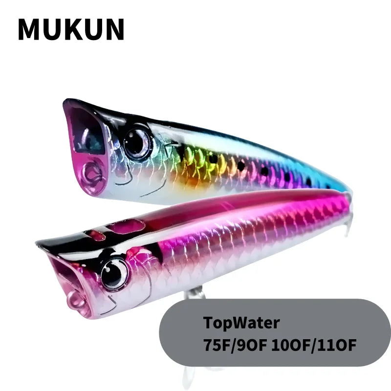 Mồi Giả Câu Cá MUKUN Popper Nổi 8.5-30g