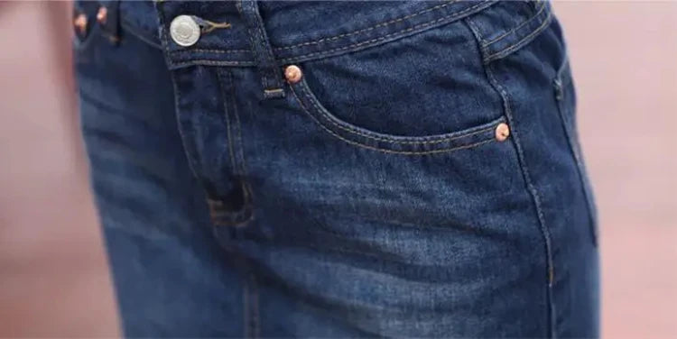 Chân Váy Jean Nữ Big Size Lưng Vừa Hè Năng Động