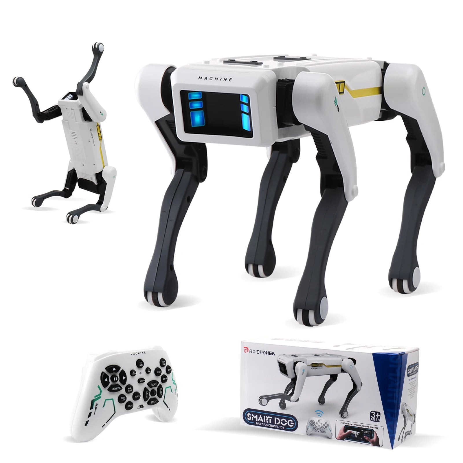 Intelligent AI RC Robot Dog Voice Dialogue APP Remote Control Programming Singing Dancing Machine Dog Kids Toys - Daisan Mart