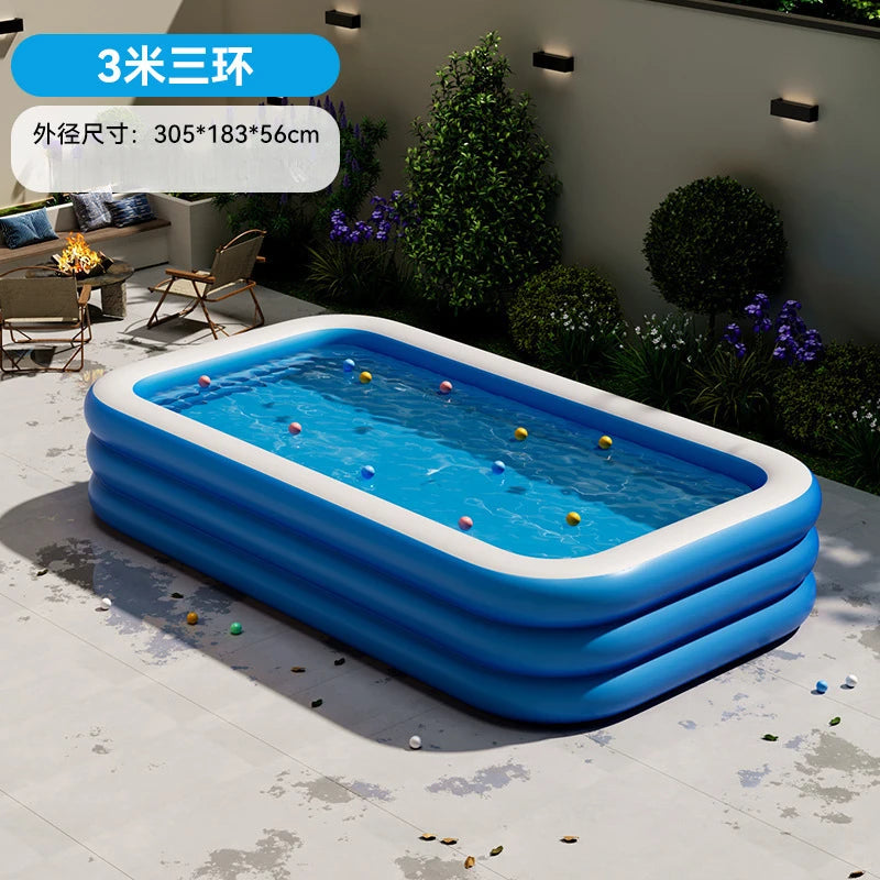 Hồ Bơi Gia Đình Cực Đại Bơm Hơi Ngoài Trời Hè