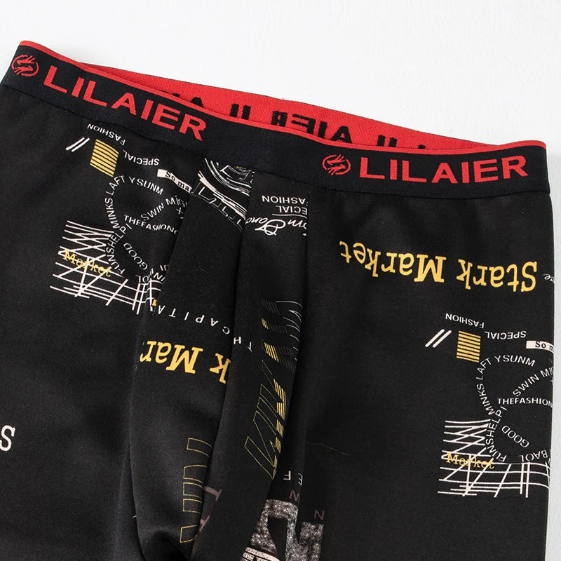 Bộ Đồ Lót Nam Thu Đông Nỉ Nhung In Thời Trang Ấm