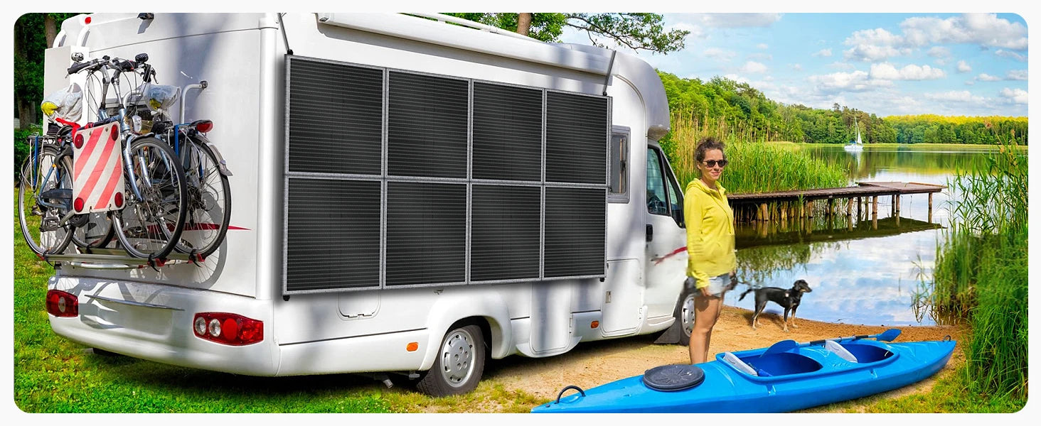 CTOLITY 400W Portable Solar Panel SP400 41V 9.8A Foldable Solar Charger Folding Bag Outdoor Power Supply RV, Camping, Off-Grid