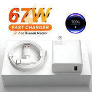 67W Type C Fast Charger for Xiaomi/Redmi/POCO