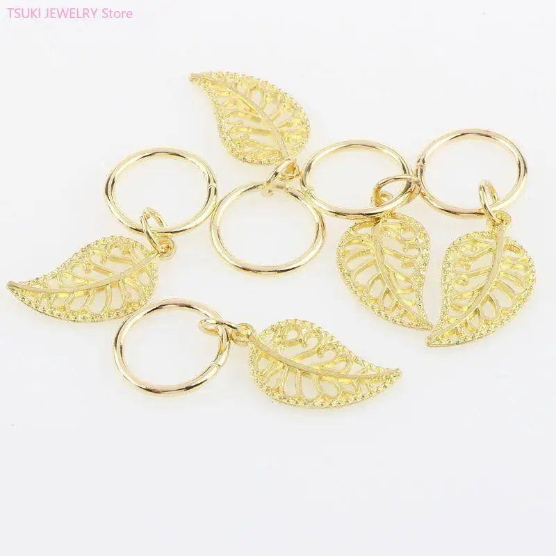 Bộ 80 Nhẫn Trang Sức Tóc Nhôm Phụ Kiện Tết Bím