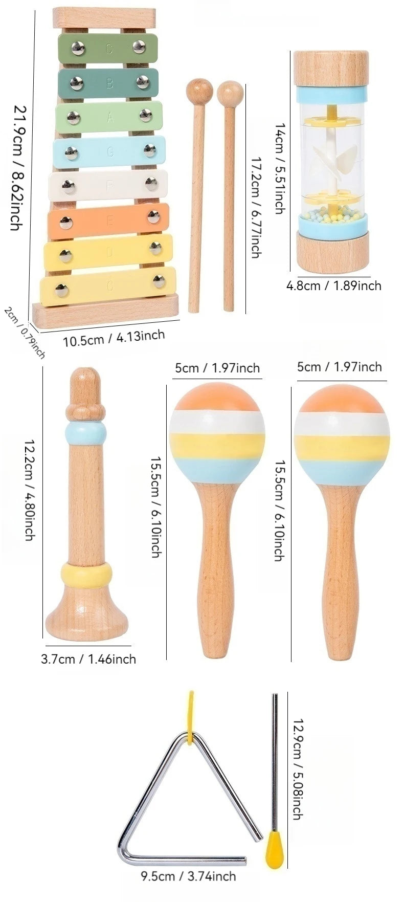 Creative Wooden Musical Toys - Birthday Gifts