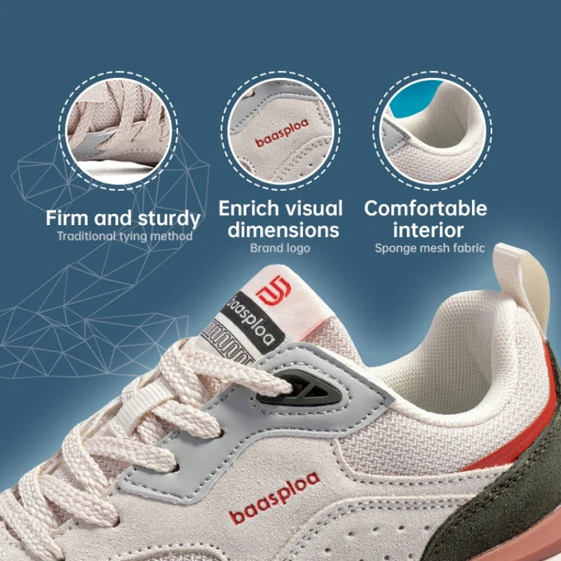 Giày Thể Thao Nữ Baasploa Nhẹ Êm Thoáng Thời Trang