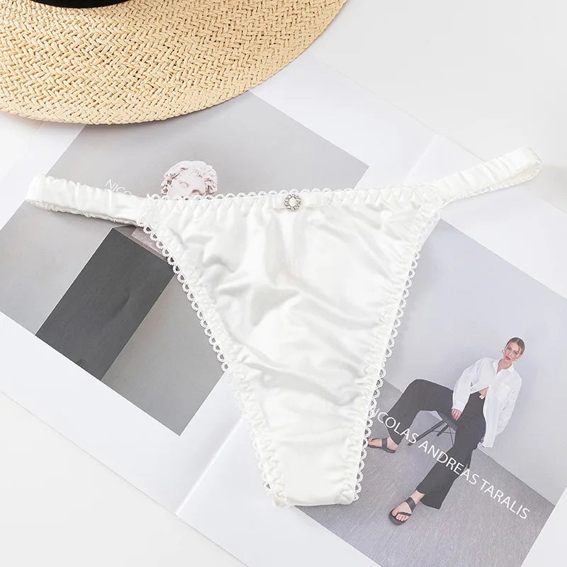 Quần Lót Thể Thao Nữ - Dây Mảnh Satin Quyến Rũ - Daisan Mart