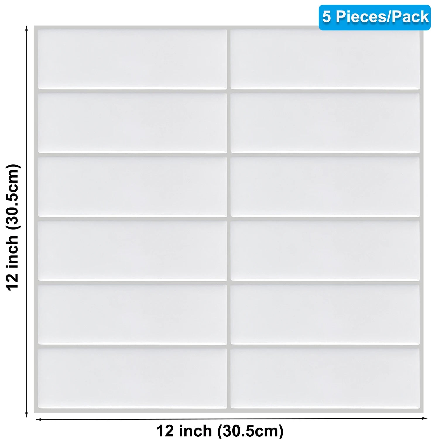 5/10pcs 3D Waterproof Kitchen Wall Sticker 12*12 inch Strong Adhesive Peel And Stick Tiles Home Wallpaper