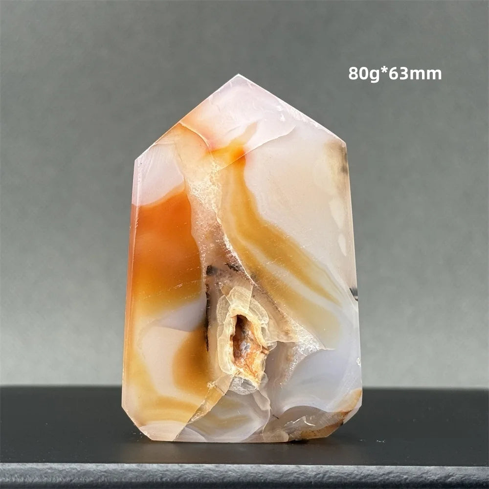 Natural Red Onyx Pillar - Decorative &amp; Healing Stone