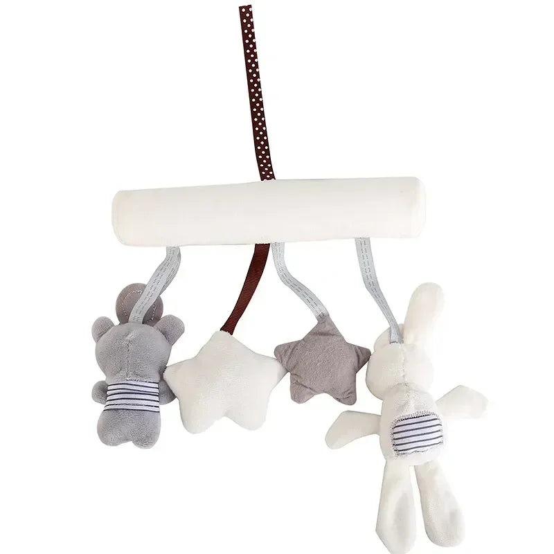 Baby Stroller Cradle Animal Rabbit Soft Cute Teddy Bear