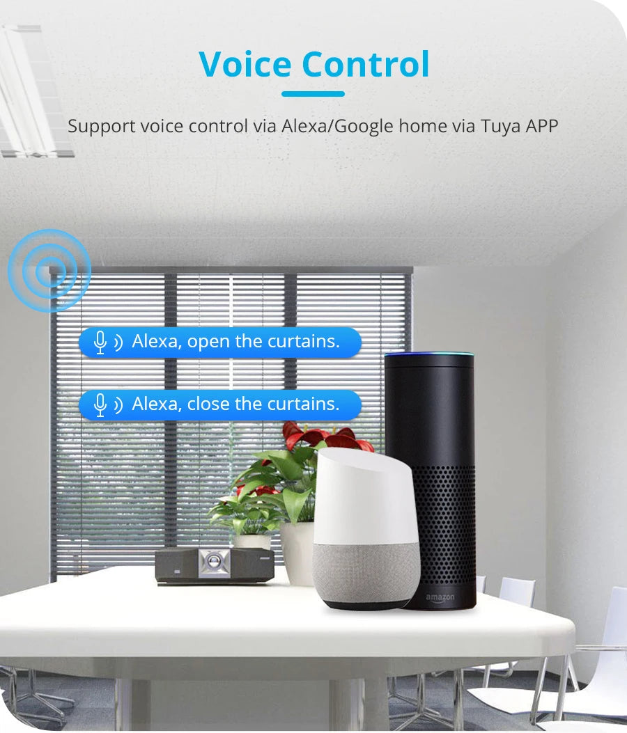 Zemismart WiFi Zigbee Smart Roller Blinds USB Charging