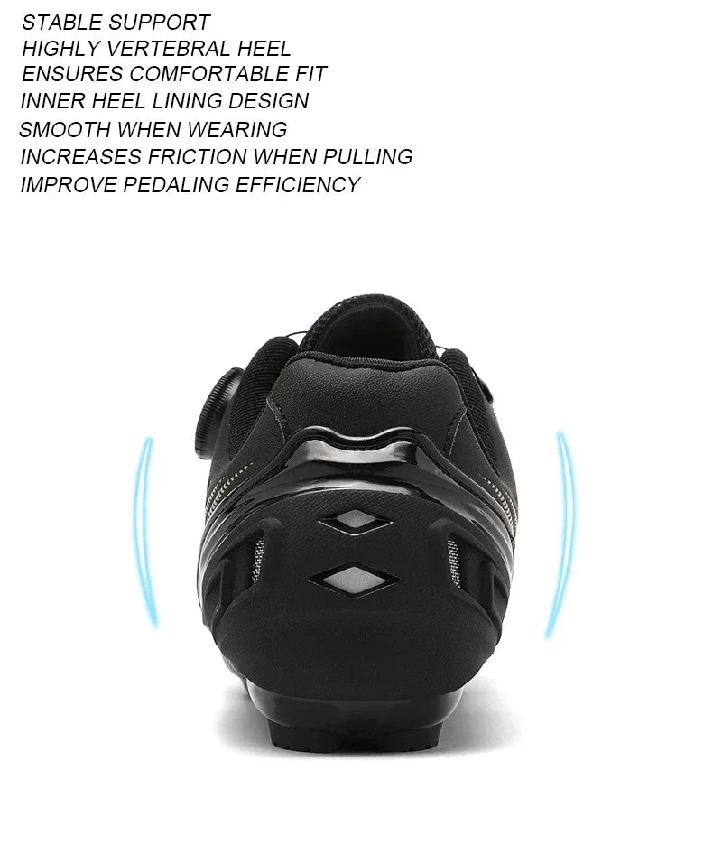 Men's and Women's MTB Racing Cycling Shoes Auto-Lock 2024 White