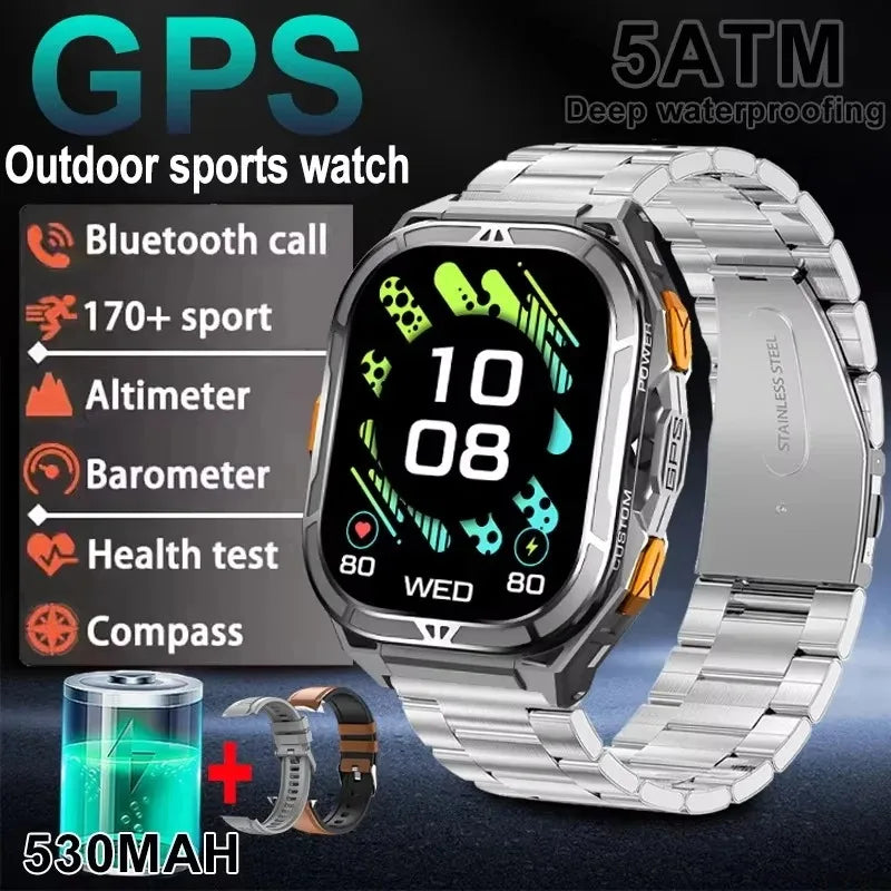 2025 Smart Watch GPS AMOLED 5ATM Bluetooth Calling