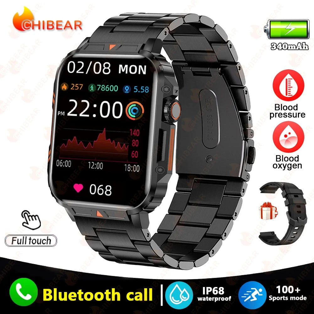 SmartWatch Nam 1.95 - Chống Nước, Gọi Bluetooth