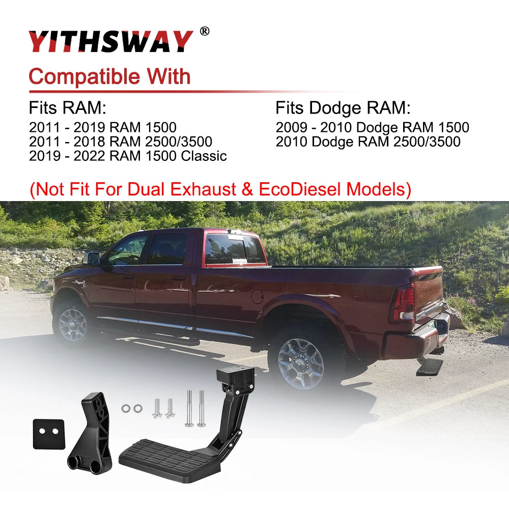 75306-01A Retractable Bumper Bed Step Back Rear Truck Retractable Bumper Pedal for RAM 1500 2500 3500 2009-2018 Car Accsesories - Daisan Mart