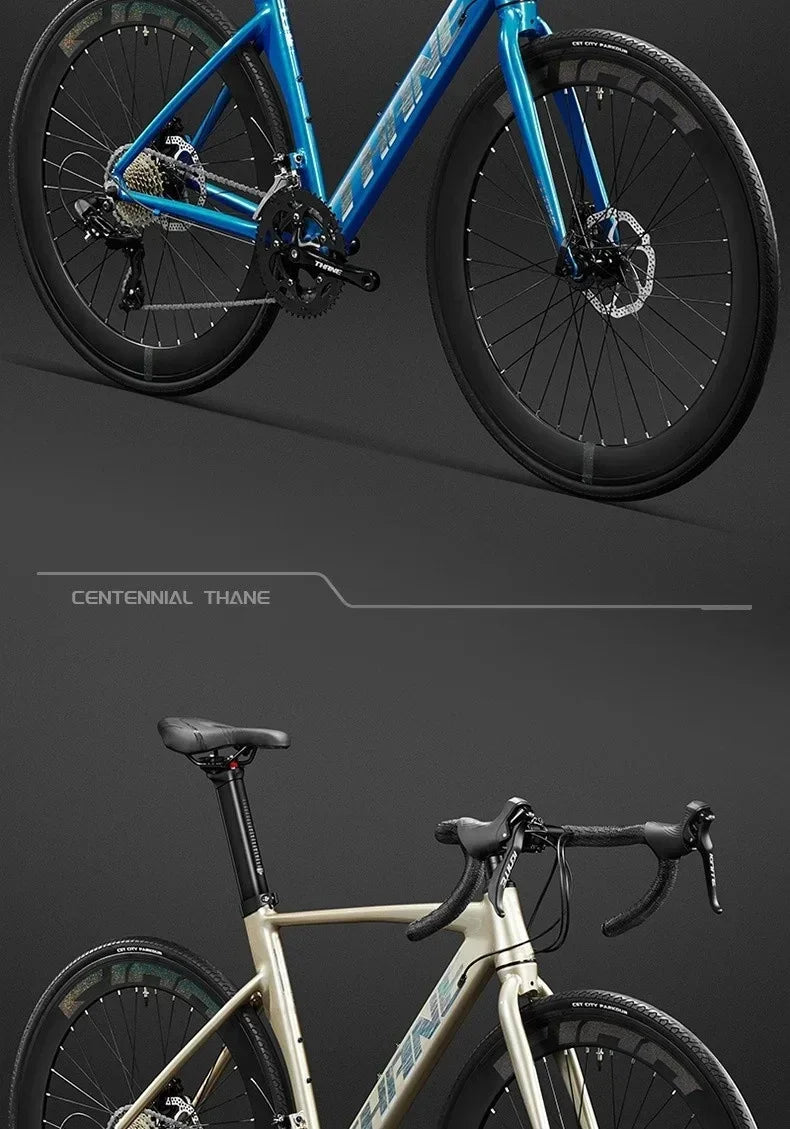 700C curved handle road bicycle 27 speed oil disc brake gravel bike ultralight aluminum alloy frame Road Racing bicicleta aldult - Daisan Mart