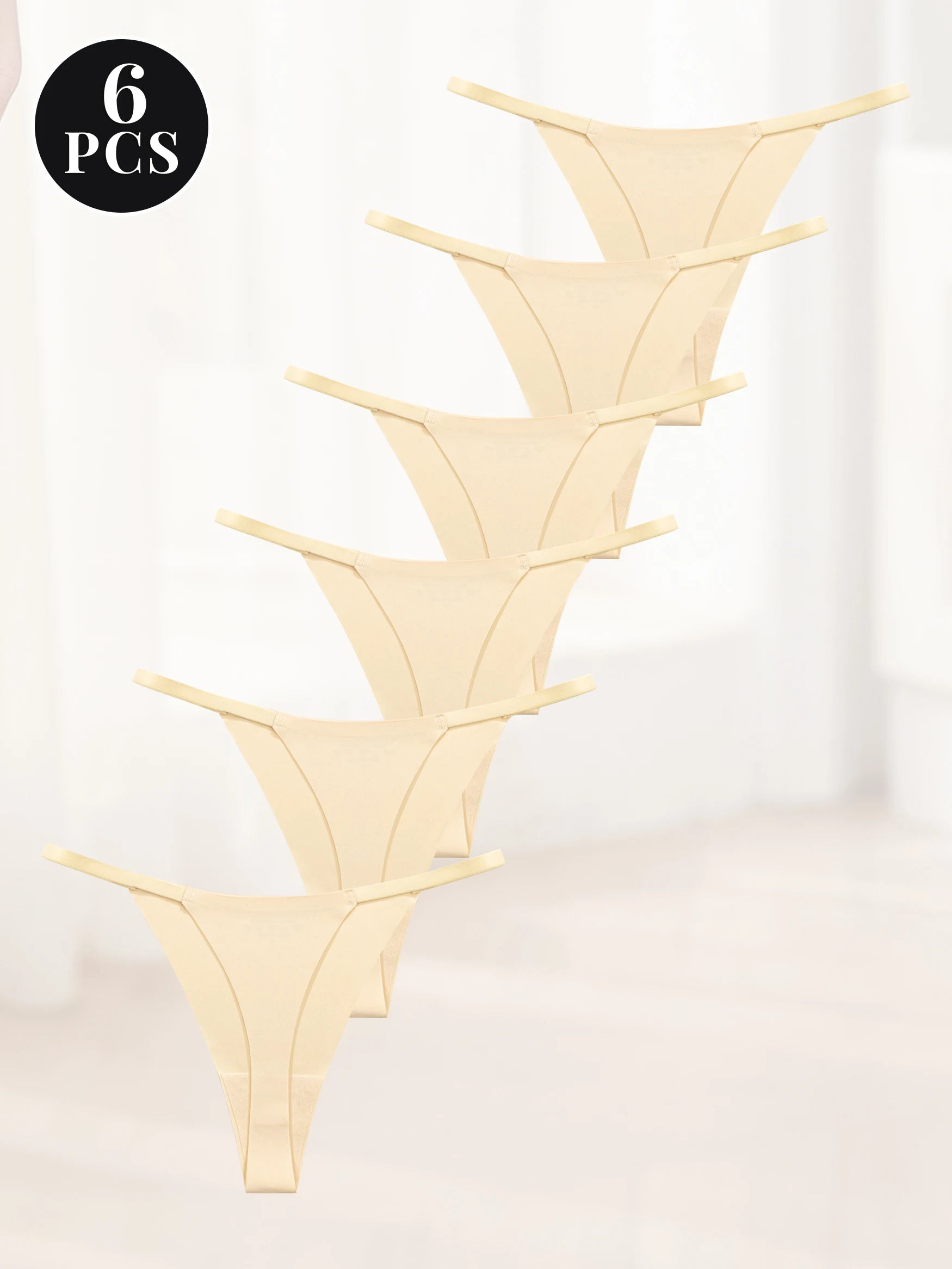 Set of 6 Sexy Seamless Low-Waist Women's Panties