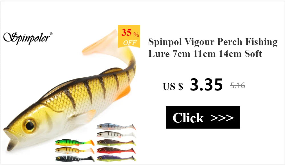 Spinpoler TPR Floating 5”Jerk Bait Shad Minnow Soft Fishing Lure 10x Tough Artificial Bait Split Tail Drop Shot Bass Pike Zander - Daisan Mart