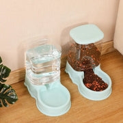 3.8L Automatic Pet Feeder Large Cat Dog Food Dispenser Water Fountain Drink Bowl - Daisan Mart