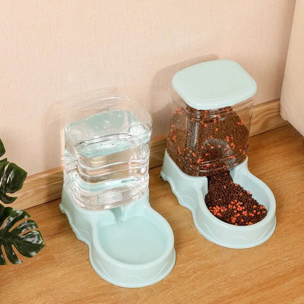 3.8L Automatic Pet Feeder Large Cat Dog Food Dispenser Water Fountain Drink Bowl - Daisan Mart