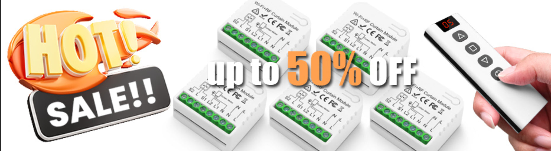 Mini 433MHz RF Remote Control Switch for LED Lights