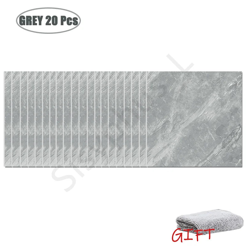 Miếng Dán Tường Vân Đá PVC Chống Nước 10-50 Miếng - Daisan Mart