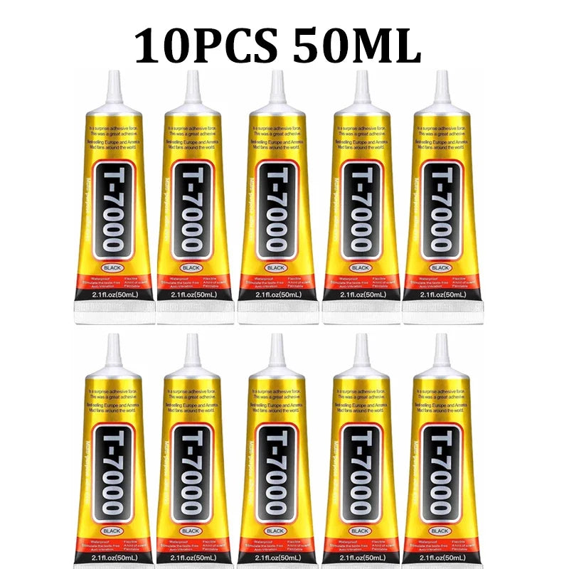 T7000 110/50/15ML Black Cellphone Tablet Repair Battery Cover Frame Adhesive Multi-purpose Electronic Components DIY Super Glue