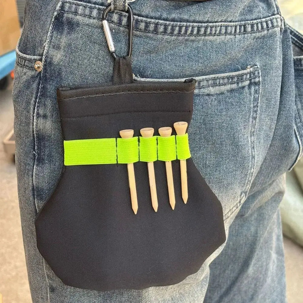Convenient Golf Ball Bag with Durable Metal Clip