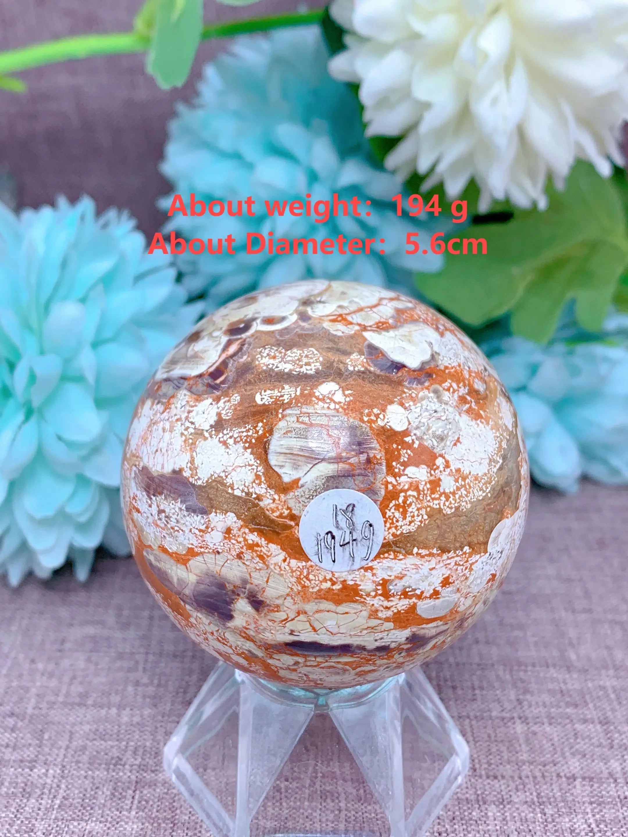###Orange Quartz Ball - Decoration &amp; Healing Meditation